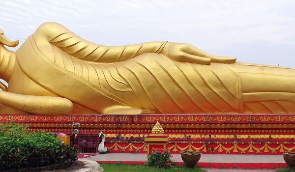 Vientiane Buddha Statue Banner